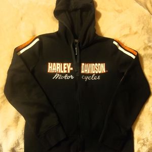 Harley-Davidson Full Zip Hoodie Women's Size Medium with Pockets
